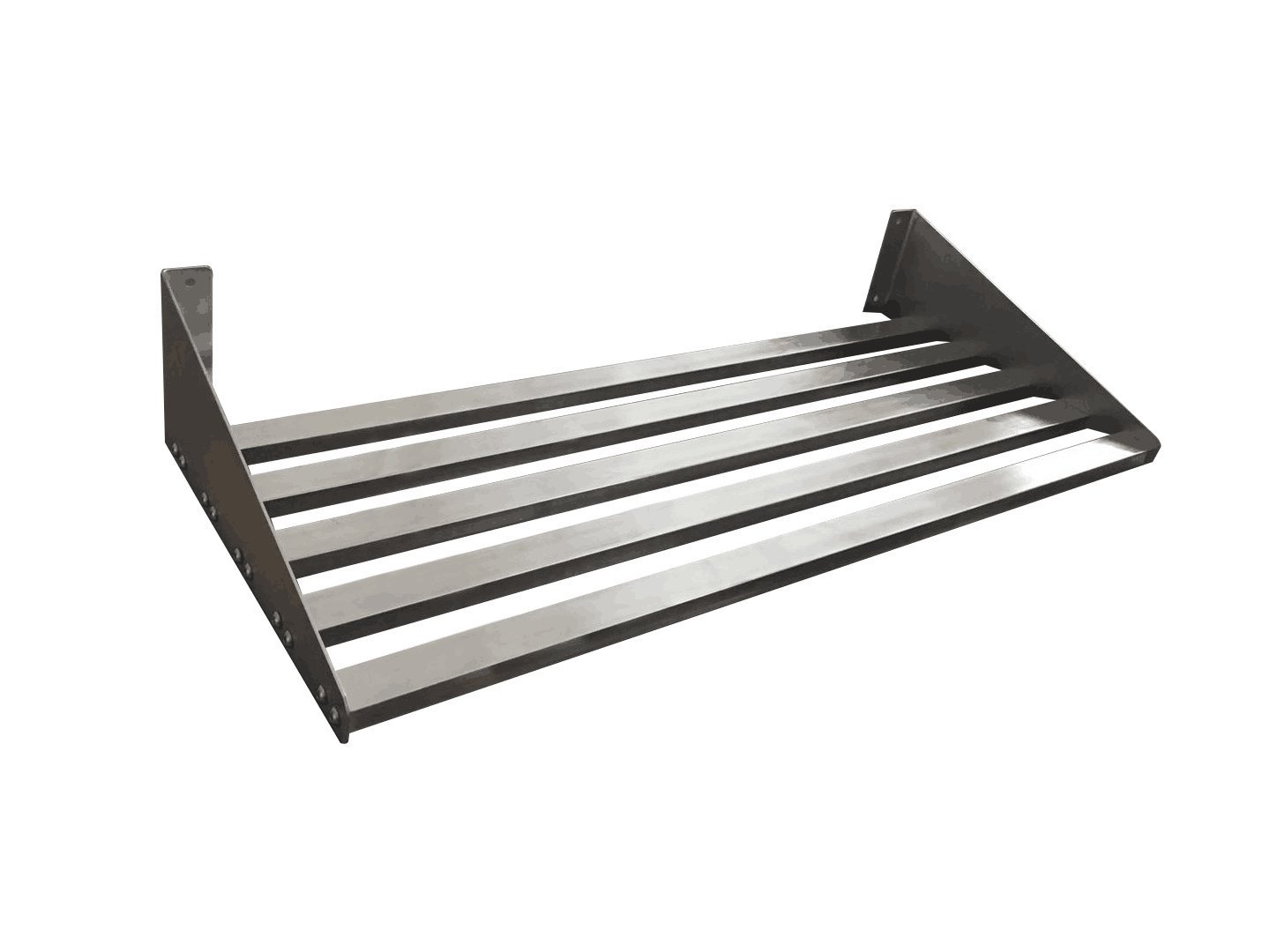 Best stainless steel wall shelf with pot rack