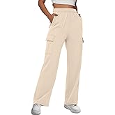 AUTOMET Womens Cargo Sweatpants Baggy Fleece High Waisted Joggers Sweat Pants Athletic Pants