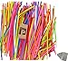 TECH-P®100 Pack 260Q Deluxe Magic Vapor Balloons Pump Set Long Balloons Latex Twisting Balloons for Birthday Wedding Festival Party - 1 Pump & 192 Animal Eye Stickers Included