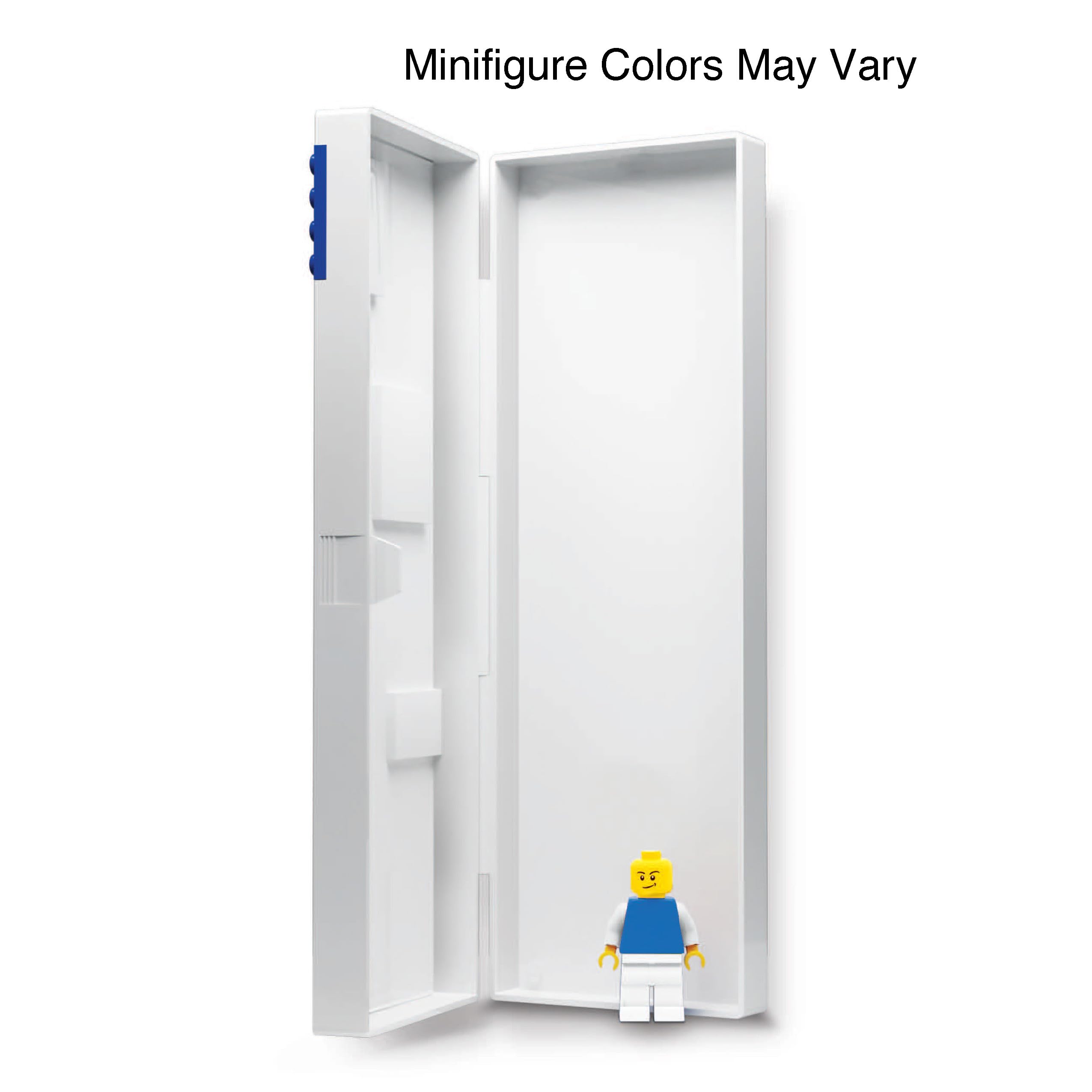 LEGO Stationery Pencil Box with Four Building Bricks and LEGO Minifigure (Minifigure Colors May Vary)
