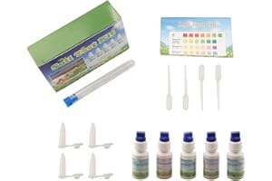 RichVibe 10ml Soil Test Kit pH, NPK, and Conductivity Measurement in Agriculture and Gardening, Includes Reagents, Test Tubes