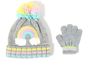 accsa Toddler Kids Girl Novelty Colorful Knit Unicorn Pony Beanie Hat Age