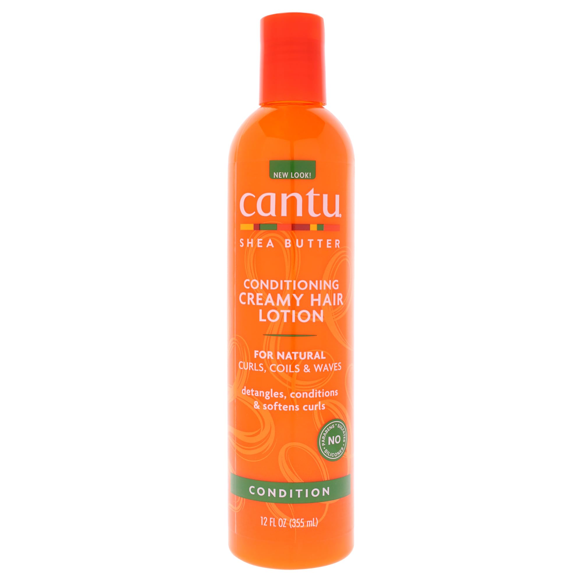 CANTU Natural Conditioning Creamy Hair Lotion, Shea Butter, 355 ml (packaging may vary)