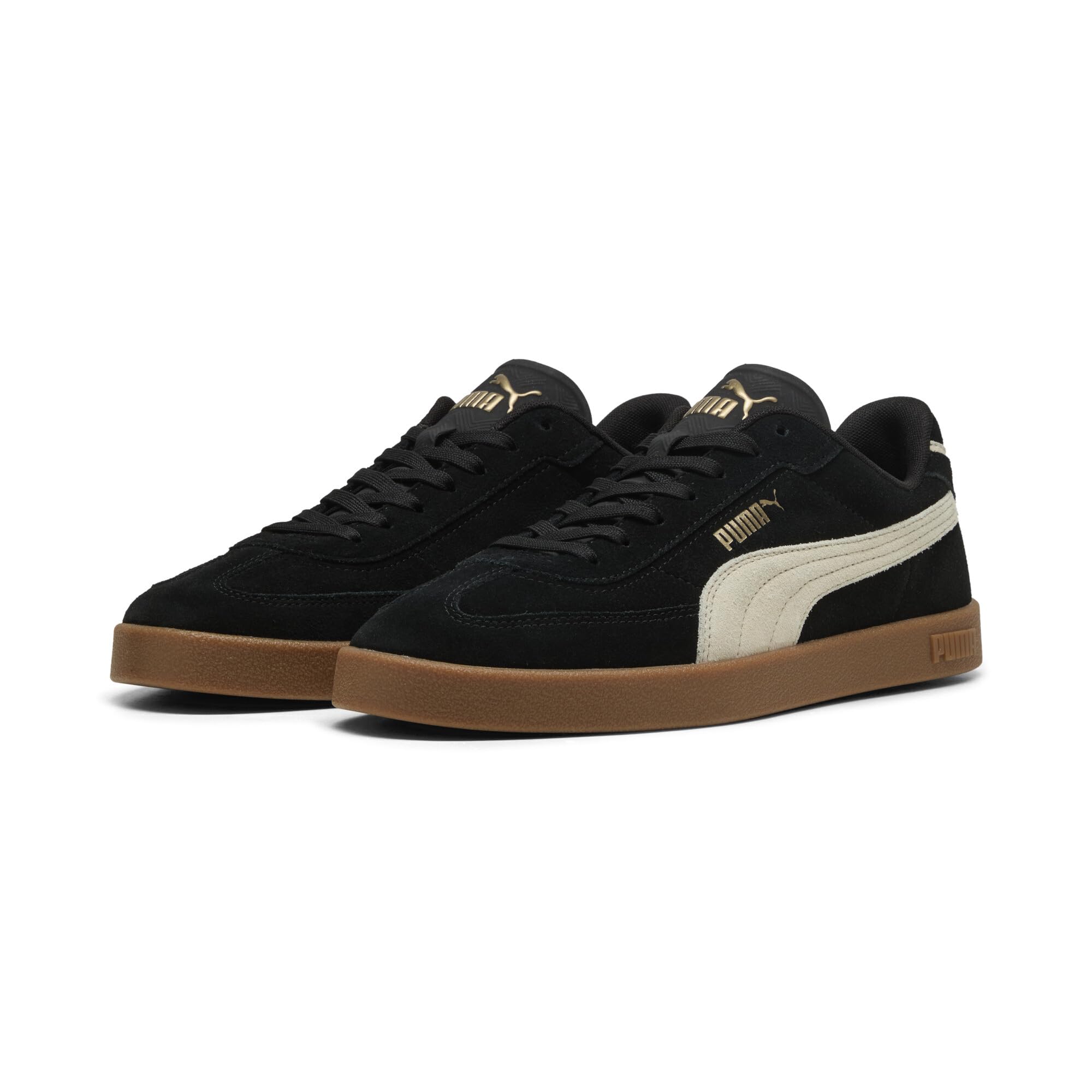 Puma Club II ERA Unisex-Sneaker aus Veloursleder, schwarz-alpinen Schneegummi, 10.5 UK 2