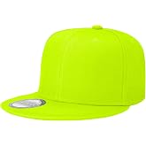 Classic Snapback Hat Cap Hip Hop Style Flat Bill Blank Solid Color Adjustable Size
