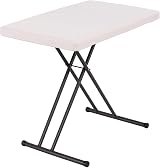 LIFETIME 30-Inch Adjustable Height Personal Table Almond view 1