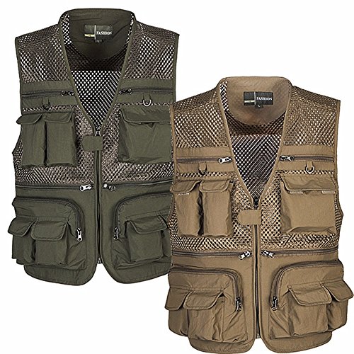 Lightinthebox Gilet De Pêche Multi-poches Respirant En Maille Pour Photographie En Plein Air, Pêche, Chasse, Camping, Voyages Et Sports