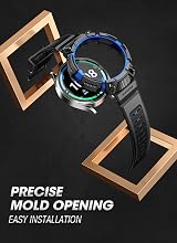 SUPCASE Unicorn Beetle Pro Rugged Case Galaxy Watch 5 Pro 45mm 2022 Strap Dark view 4