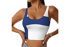 Finnish Flag Women Sports Vest Light Comfort Not Tense for Outdoor Activities Fitness