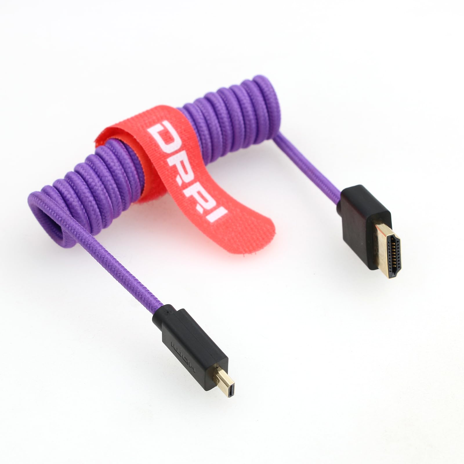 DRRI High Speed 8K Micro HDMI to HDMI 2.1 Cable for Canon EOS R5 M6 Mk2 | FUJIFILM X-T| Nikon Z6 Z9 to Atomos Ninja 5 Monitor