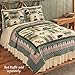 Collections Etc Rustic Northwood's Lodge Moose Bedroom Quilt, Twin