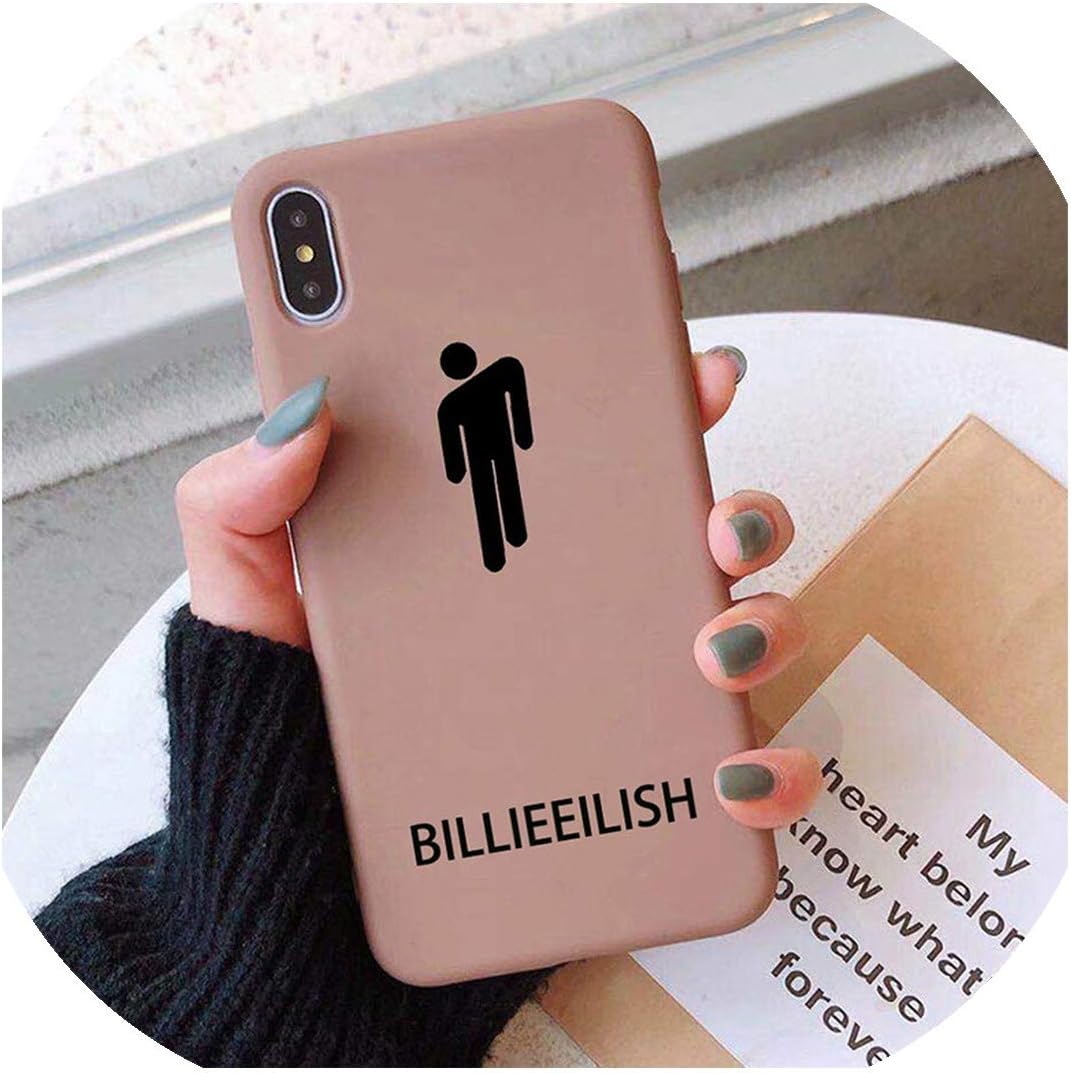 Luxury Case Compatible for iPhone 11 XR X Xs Max 8 7 6 Plus 6S 5S SE Pro Soft Silicone Phone Cover Billie Eilish