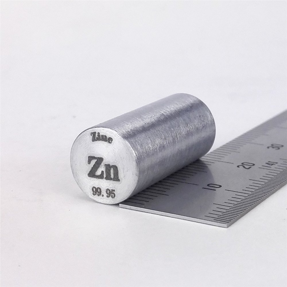 Zinc Métal Tige 99,95 11 grammes 10diameterx20 mm Longueur Element ZN