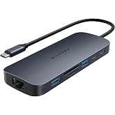 HyperDrive Next 10 Port USB C Hub for Mac, PC, and Chromebook with 4K60Hz HDMI, 2 USB-A, USB-C Hub 10Gbps 140W Power Delivery, SD &amp; microSD Card Reader, Ethernet, 3.5mm Audio Ports