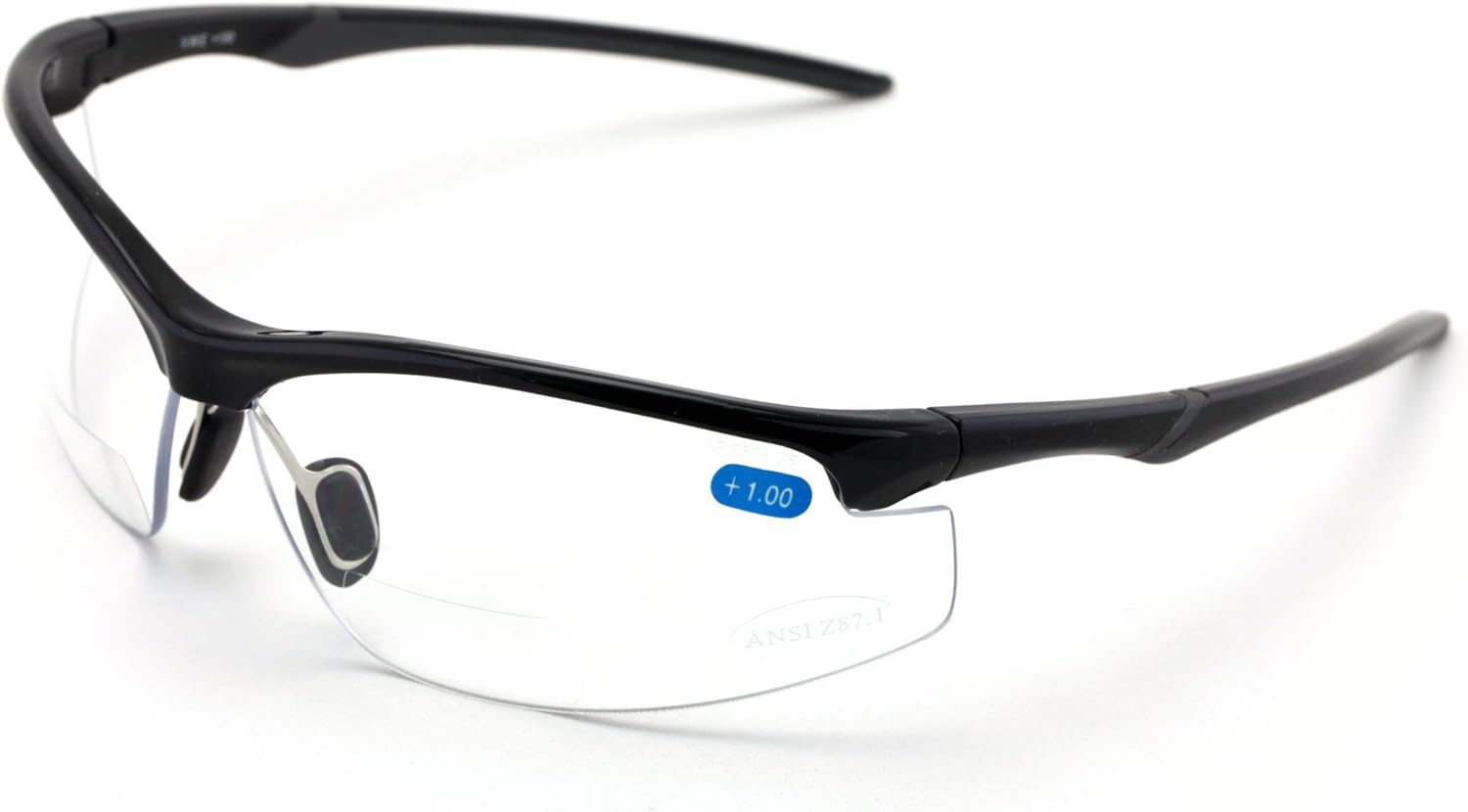 Bifocal High Performance Sport Protective Safety Glasses Bi-focal - Clear Lens Reader Reading Glasses - Ansi Z87.1 Certified