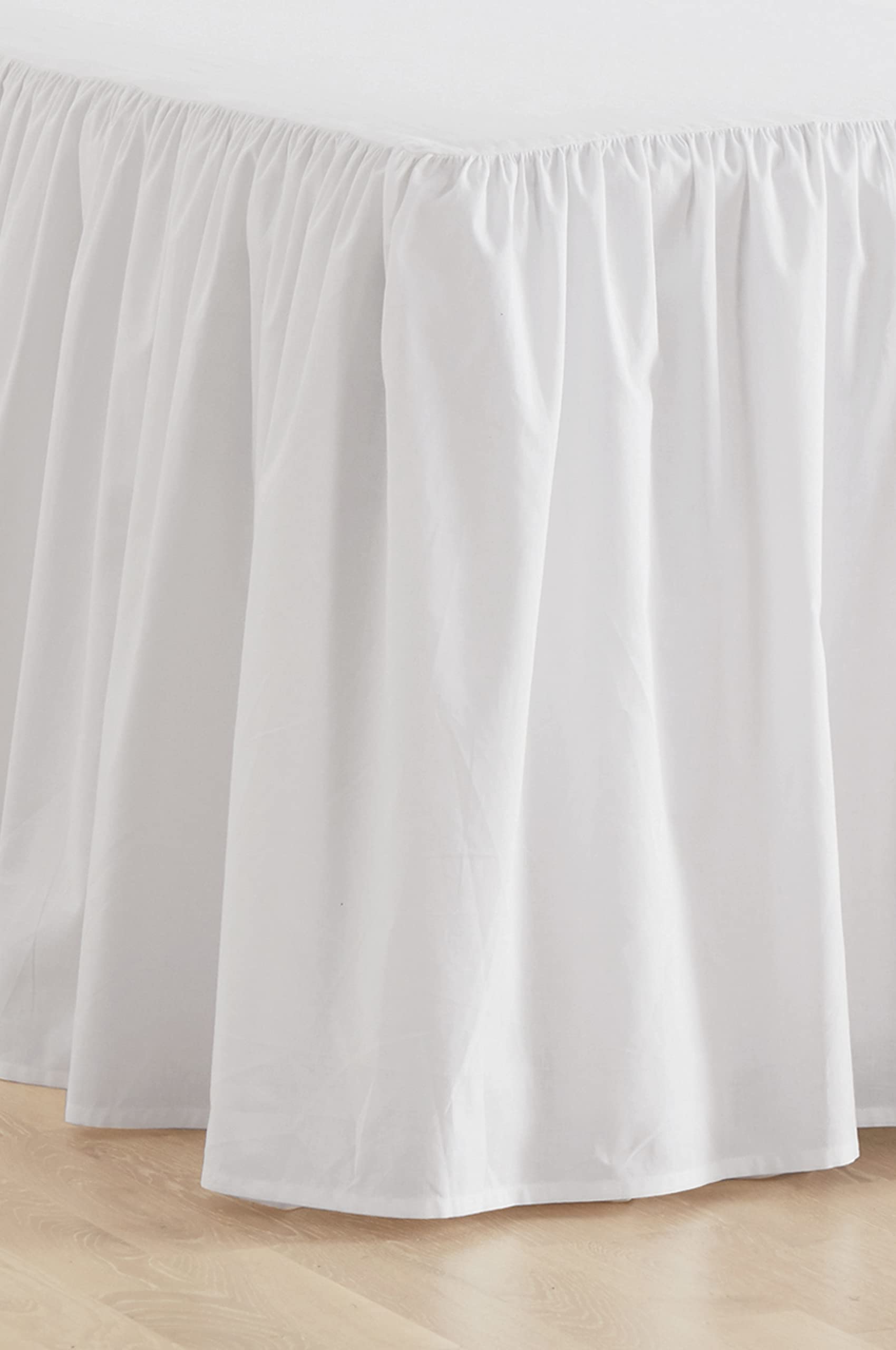 Jotex Zack Valance Bed Sheet 60 cm Organic Quality White 140 x 200 cm