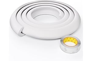 Soft Corner Guards by Skyla Homes - Squishy Protectors from Sharp Furniture Edges - High Resistant 3M Adhesive - Baby Proofing Protector Guard for Table Edge Child Safety (7 ft, Oyster White)