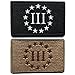Bundle 2 Pieces - Three Percenter Tactical Morale Patch with Backing Multitan Black White Decorative Embroidered Appliques 2