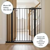 Venture Q-Fix 110cm Extra Tall Baby Gate for Stairs 73-80cm Wide Black view 9