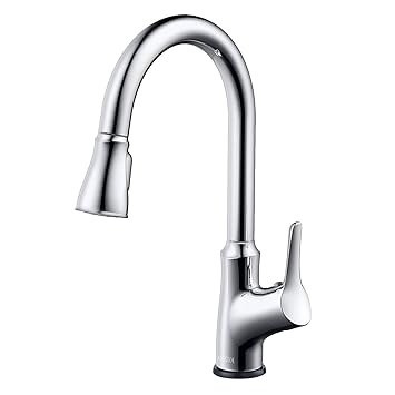 Aosgya Single Handle Pull Down Kitchen Faucet Chrome Amazon In