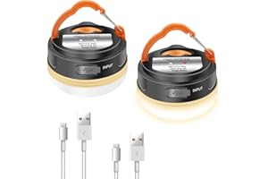 Rechargeable LED Camping Lantern XTAUTO Portable 360 Illumination 3 Lighting Mode 1800mAh Power Bank Waterproof w/ Hook Magne