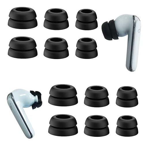 Soundcore Replacement Earbud Tips Luckvan Anti Slip Double Flange