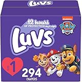 Luvs Pro Level Leak Protection Diapers Size 1 294 Count Economy Pack, Packaging May Vary