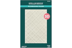 Spellbinders E3D-099 Argyle Plaid 3D Embossing Folder from The Home for The Holidays Collection
