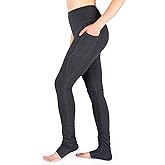 Yogipace Women's 34" High Waisted Goddess Extra Long Yoga Over The Heel Leggings with Pockets