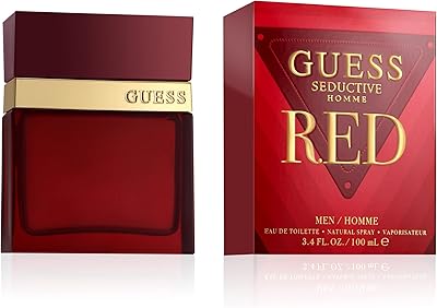GUESS Seductive Red, Eau de Toilette, Parfum Herren, Orientalische Vanille, LangAnhaltend, 100 ml