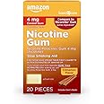 Amazon Basic Care Nicotine Polacrilex Gum Cinnamon Flavor 4 mg, 20 Count