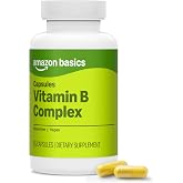 Amazon Basics B Complex, High Potency, 83% Whole Food Cultured, Supports Immune and Normal Energy Metabolism, Vegan, 65 Capsules, b Complex Vitamins, 2 Month Supply (Previously Amazon Elements)