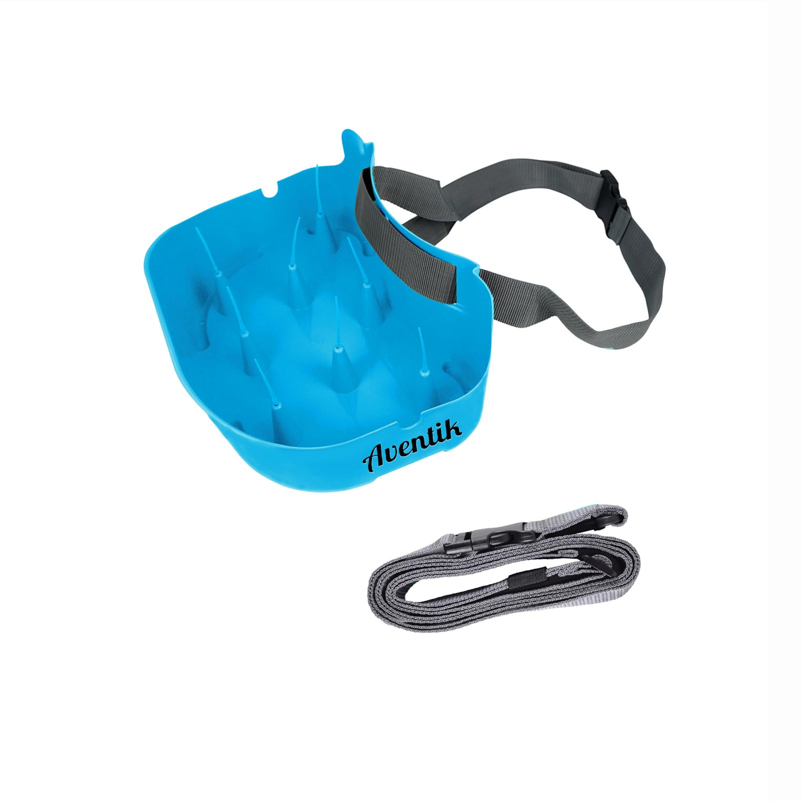 Photo 1 of AVENTIK EUPHENG Fly Line Basket Authentic Danish Fisker Design Fishing Stripping Basket Ergonomic Smooth Curved Super Light Tangles with Silicone Spike for Line Tray (Blue)