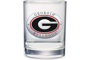 Heritage Pewter Georgia Double Old Fashion | Double Rocks Glass 14 OZ for Liquor | Expertly Crafted Pewter Glass