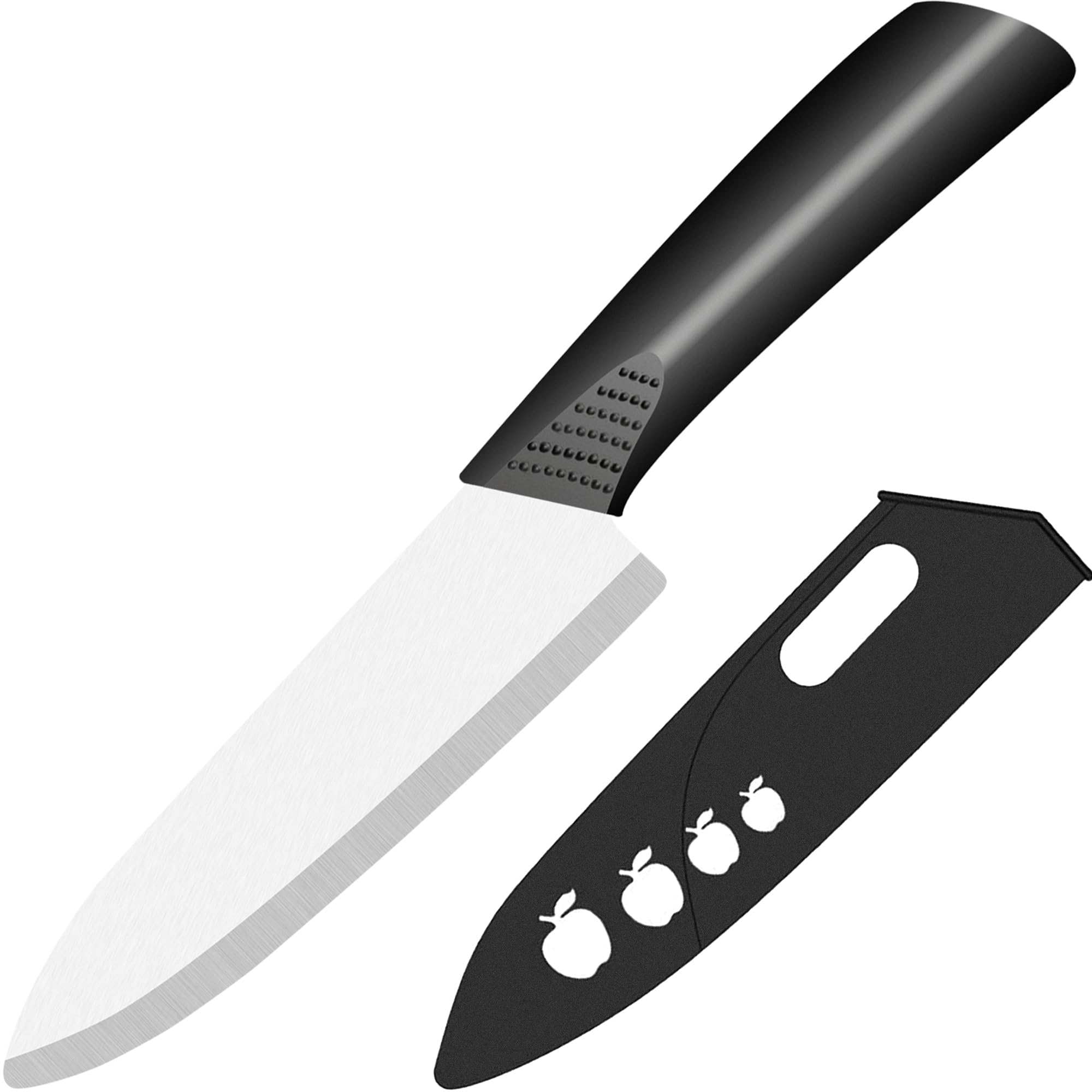 Photo 1 of Rynal Ceramic Knife - 6 inch Chef's Knife - Light, Precise, Sharp Ceramic Kitchen Knife with Sheath Cover