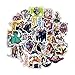 Anime JoJo's Bizarre Adventure Waterproof Laptop Stickers Waterproof Skateboard Snowboard Car Bicycle Luggage Decal 50pcs Pack (JoJo's Bizarre Adventure)