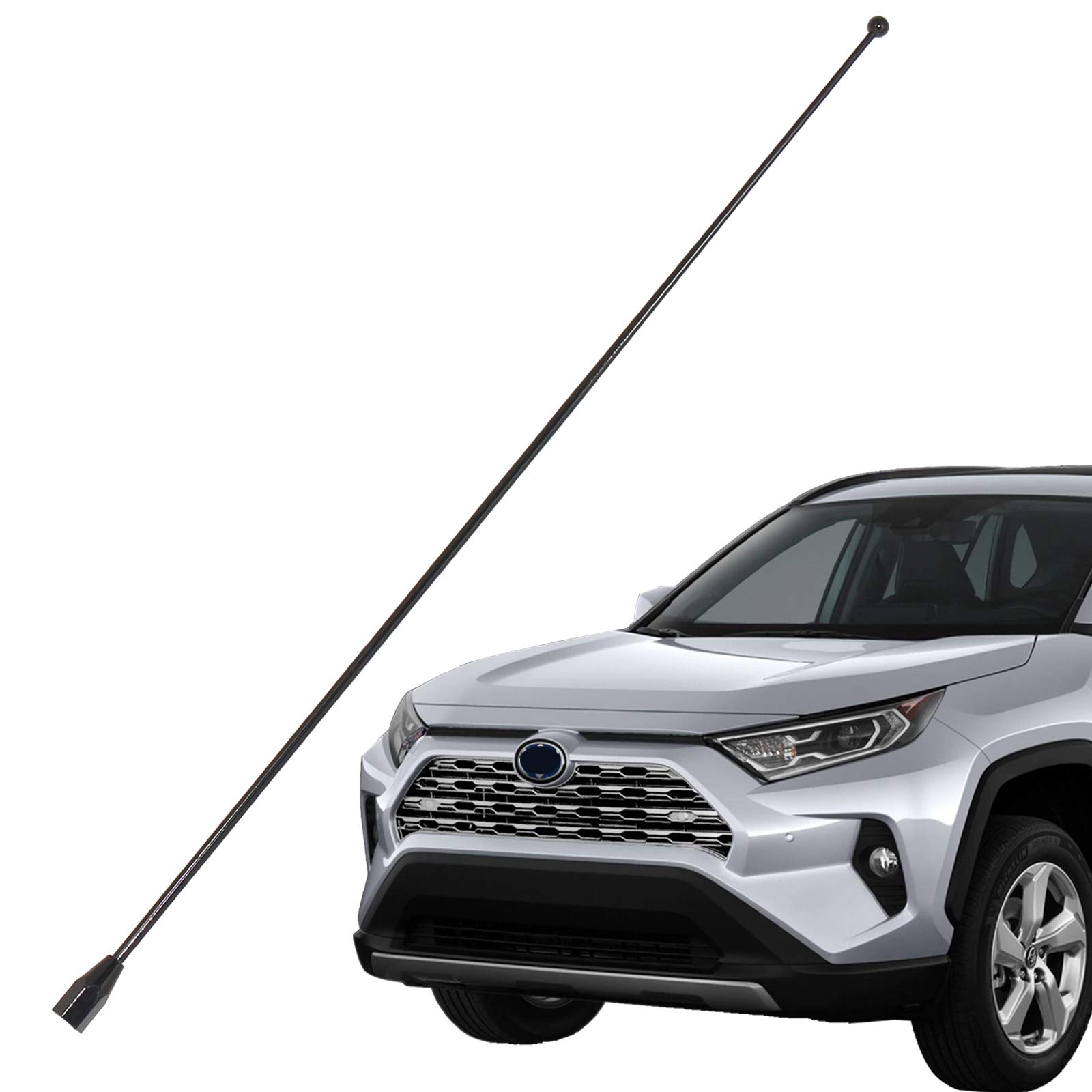 Photo 1 of Anina 15" Stainless Steel Antenna Mast for 1980-2022 Toyota RAV4 Sienna 4 Runner Ford F150 Super Duty Car Washproof Antenna for Radio Signal Reception