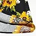 Dressever Women's Vintage A-line Printed Pleated Flared Midi Skirts Sunflower XX Large