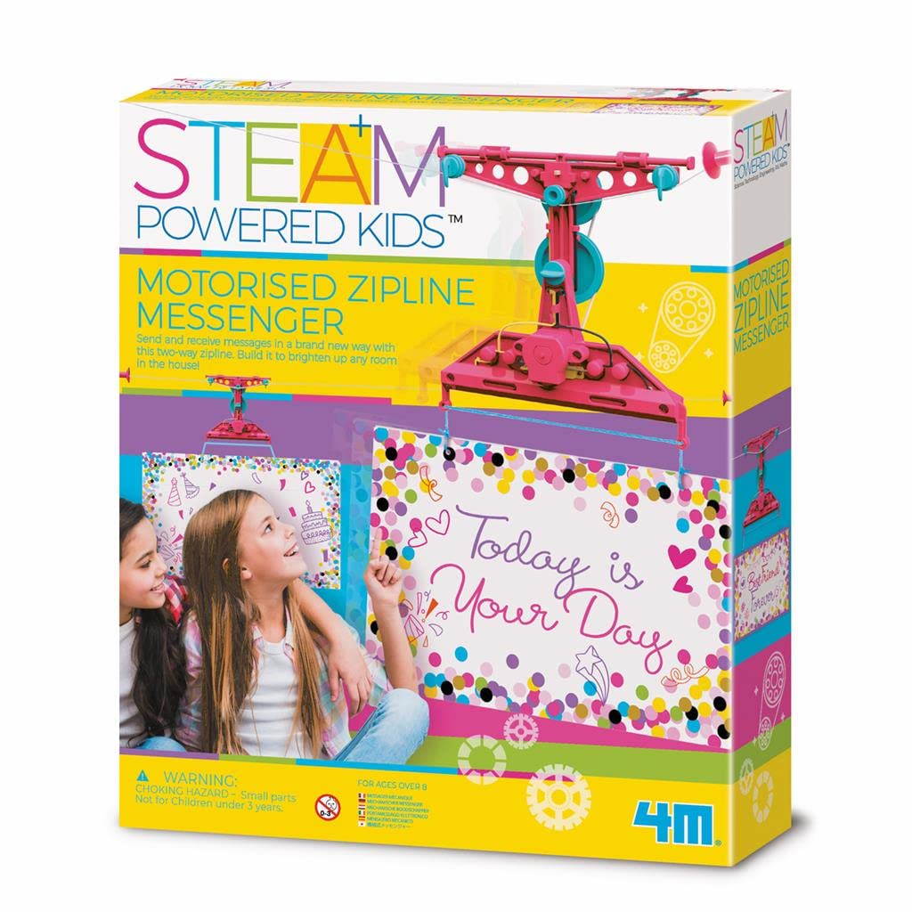 4M 404909 STEAM Motorised Zipline Messenger, Multi