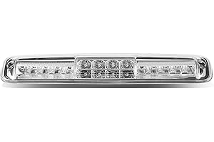 DNA MOTORING 3BL-GMC99-LED-CH Chrome Housing LED High Mount 3rd Third Brake Light [Compatible with 1999-2007 Silverado 1500-3