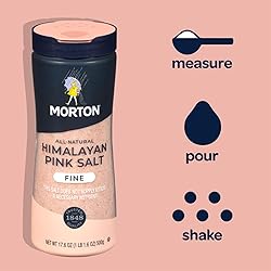 Morton All-Natural Himalayan Pink Salt, Fine, 17.6