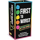 FIRST TO WORST After Dark Party Game &ndash; The Adult Card Game About How Your Friends &amp; Family Rank Things | Funny Ranking &amp; Guessing Board Game for Adults, Couples, Game Nights, Parties &amp; Fun Gift Ideas