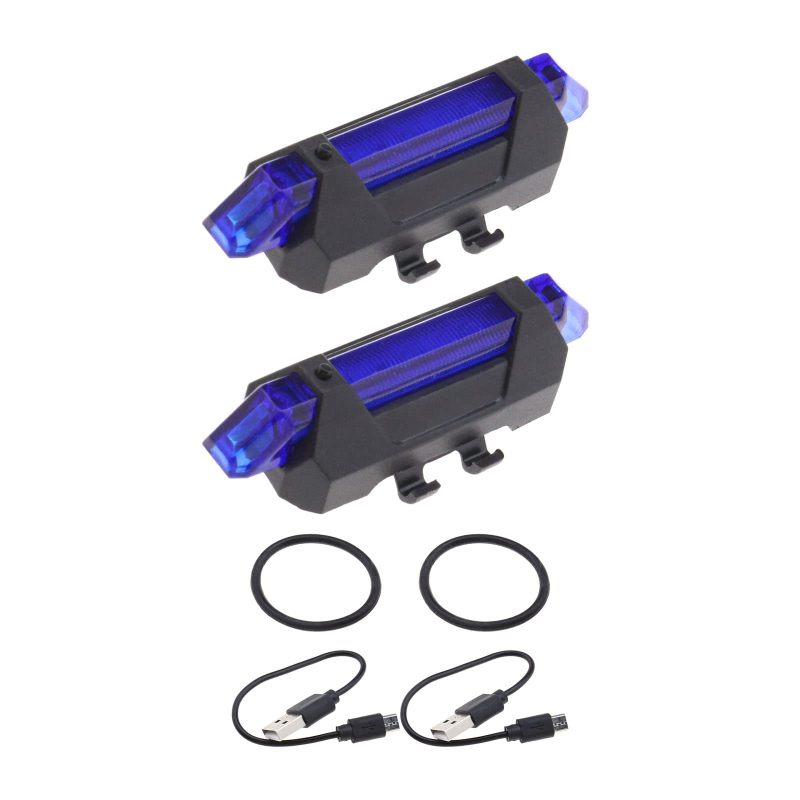 OTOTEC 2PCS Warning LED Strip Flashlight Bar Lamp Night Cycling Safety Decoration Light Scooter Parts Compatible with Xiaomi m365 pro 1s pro2 Electric Scooter, Blue