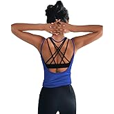 OYANUS Womens Summer Workout Tops Sexy Backless Yoga Shirts Open Back Activewear Running Sports Gym Tank Tops