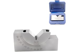 Preamer AP25 Adjustable Micro Angle Gauge High Precision Angle V Block 0-60° for Milling Lathe Machinist Tools