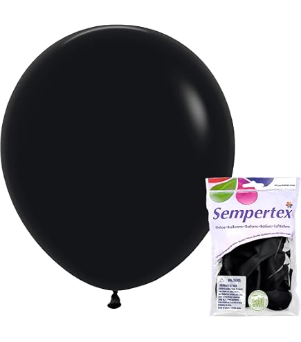 Amazon.com: Tuf-Tex 15078 Black Latex Party Balloons, 5
