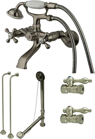 Kingston Brass Cck265sn Vintage Wall Mount Clawfoot Faucet Package