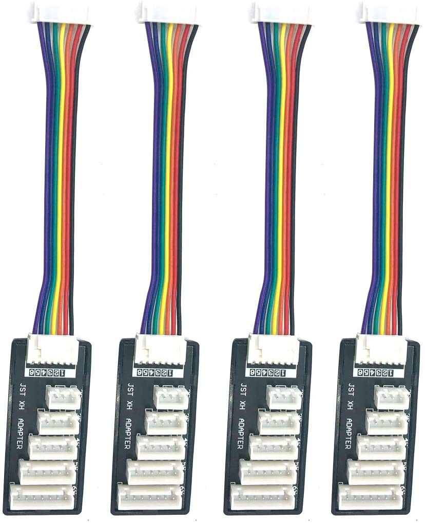 4pcs JST-XH Balance Board 2S-6S 3S Lipo Battery Charger Extend Expansion Board Adapter Converter for RC Vehicles Lipo Battery Charging