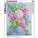 5D Diamond Painting Art Kits for Adults Kids Full Square Drill Rhinestone Craft Flowers Corss Stitch Painy by Number Home Wall Decoration Xmas Gift 16x12in