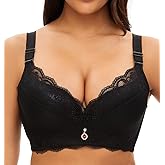 Women Super Push Up Bra Lace Underwire Soft Padding Lift Up Bra